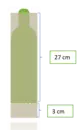 Flaskebeskytter i pap 30 cm