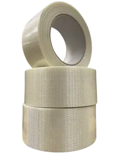 Krydsarmeret filamenttape 50 mm x 50 m