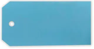 Manillamærker - 6 x 12 mm - Lyseblå