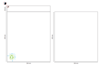 Postordrepose 350 x 420 mm 60 my