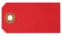 Manillamærker 4 x 8 cm - Rød